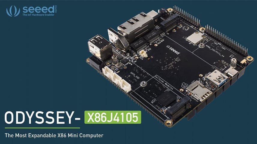 一応ミニPCらしい。 SeeedStudio「ODYSSEY X86J4105」はGPIOとArduino