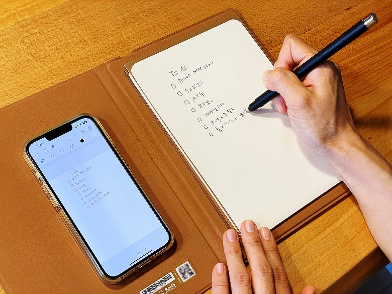 HUION Note X10 レビュー】紙に書いたことがリアルタイムにスマホへ