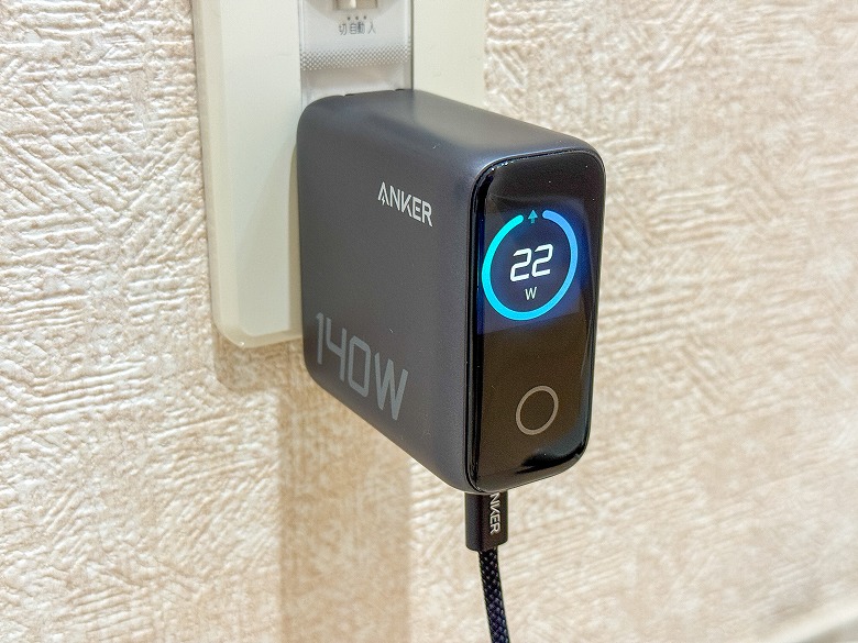 Anker Charger（140W, 4 Ports）with USB-C & USB-C ケーブル レビュー