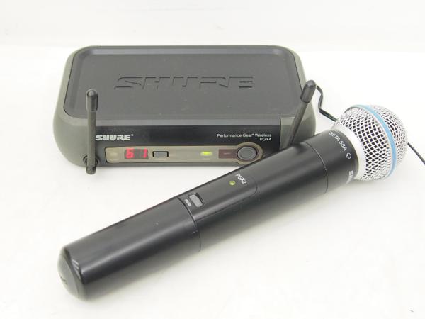 高額買取実施中!!】SHURE PGX4 PGX2/SM58 ワイヤレスシステム シュアー