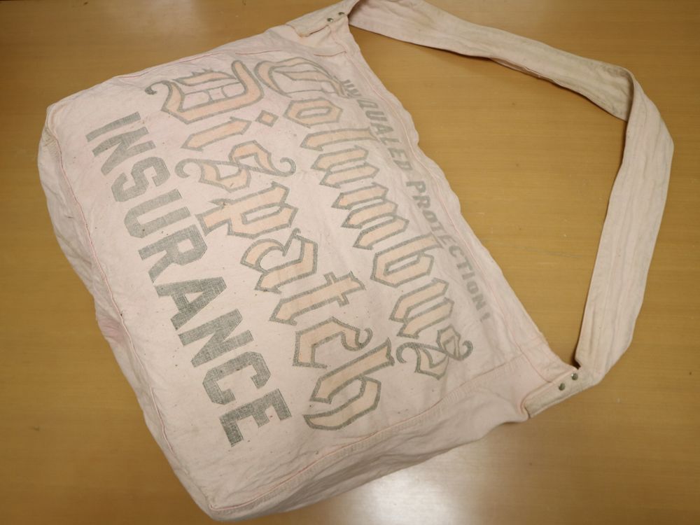 40s 染み込みプリント ! ビンテージ ニュースペーパー バッグ