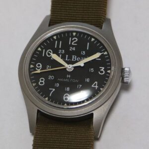 VINTAGE HAMILTON L.L.BEAN MILITARY STYLE HAND WINDING WATCH