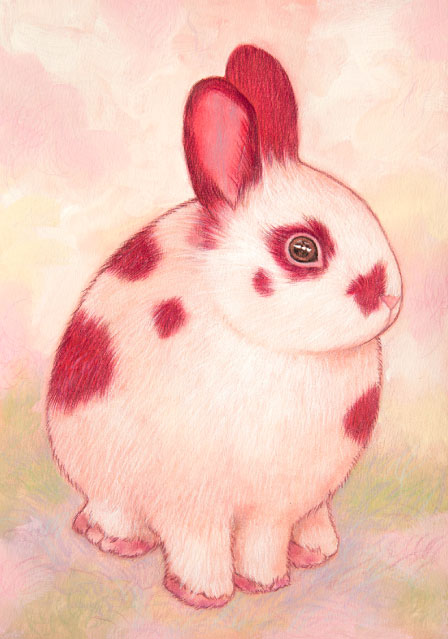 ピンクウサギ|a154|【ギャラリー笑夢】新築祝い,開店祝い,贈答品,記念