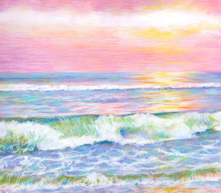 やさしい海で|a237|【ギャラリー笑夢】インテリアアート販売.アクリル