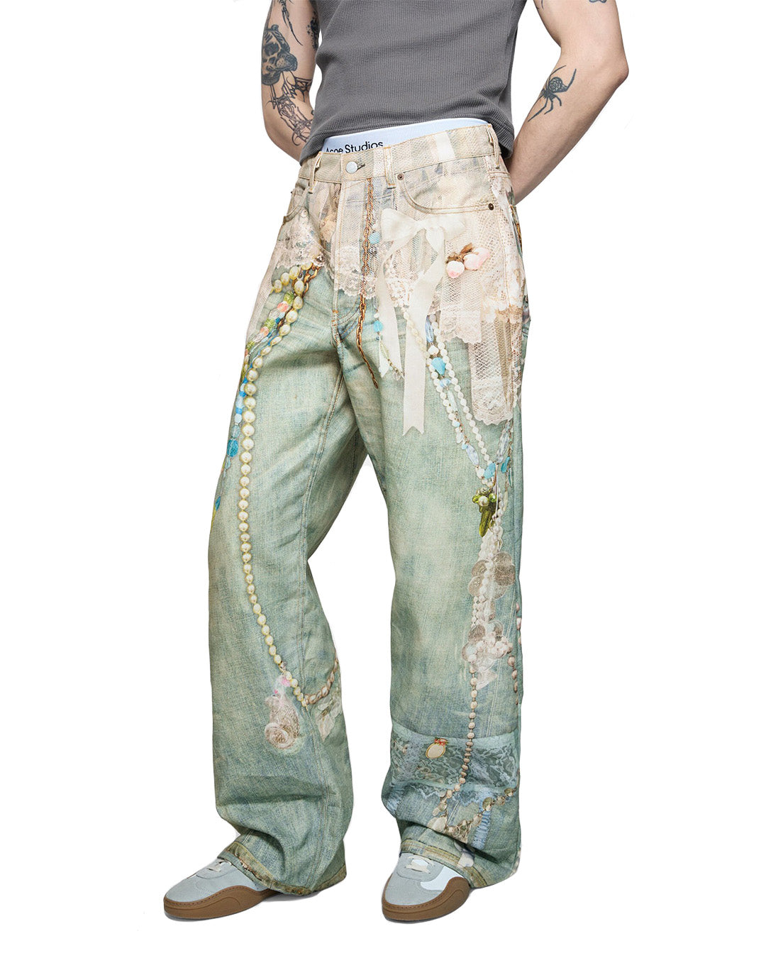 Acne Studios Loose fit jeans - 1981 PRINTED JEANS – THE GALLERY BOX