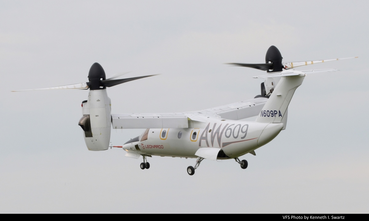 AW609 Aircraft 3 at Northeast Philadelphia Airport - Vertical