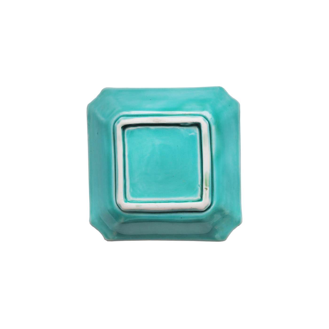 珉平焼隅切皿 (水色・大) – Gallery Nisui