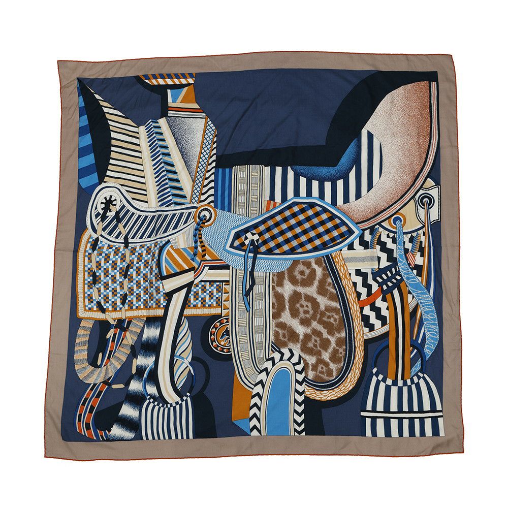 エルメス ストール カレ140 カレジェアン シュヴァル・ドゥ・クール