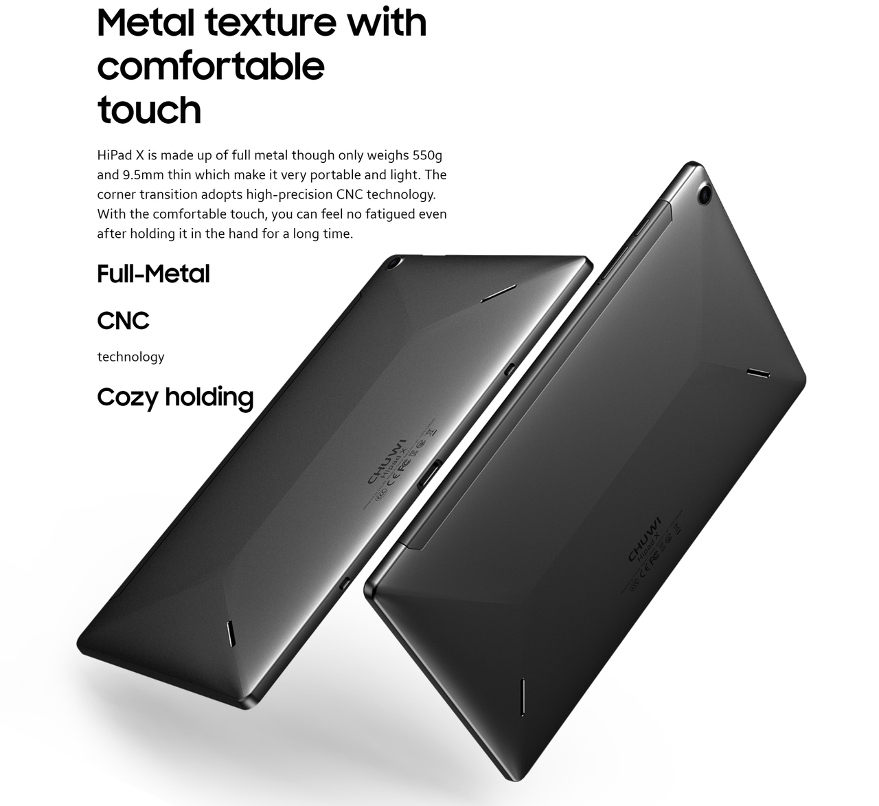 CHUWI HiPad Xのスペックまとめ！デュアルSIM、GPS対応でどこでも