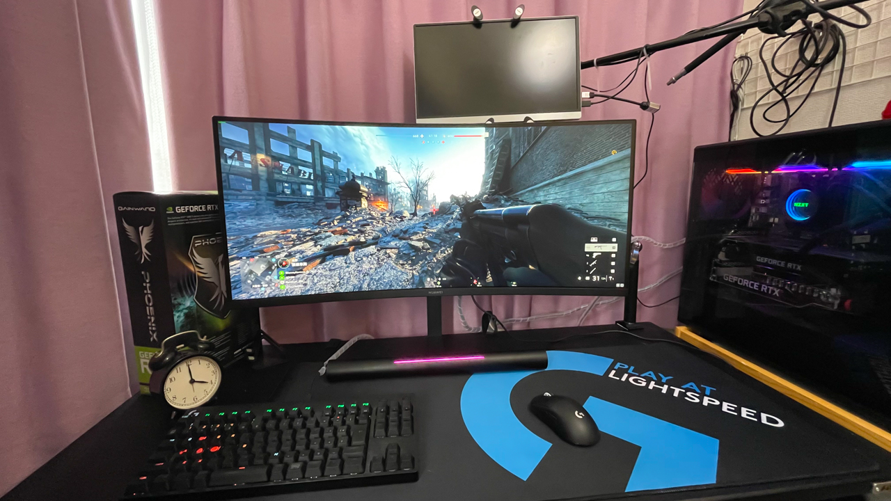 HUAWEI MateView GTのレビュー！臨場感が凄い湾曲34型ウルトラワイド