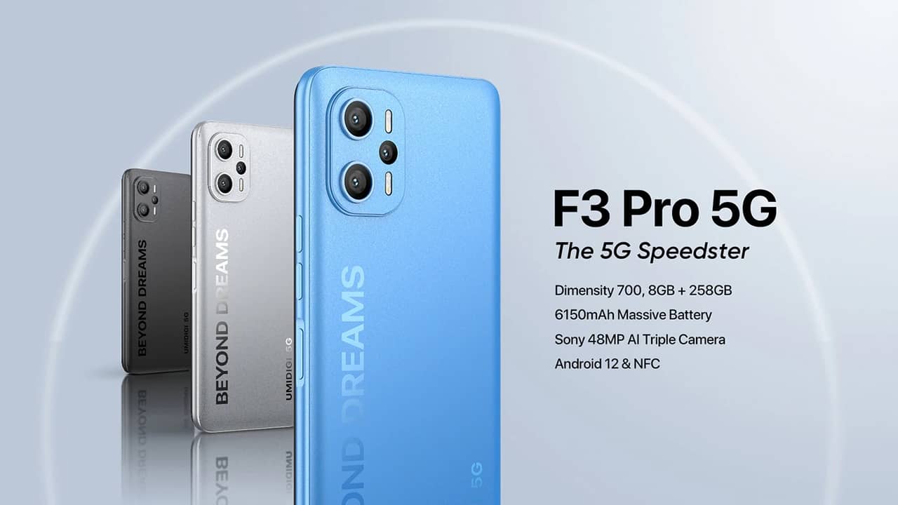 UMIDIGI F3 Pro 5G」発表！フルHDディスプレイで256GB容量の安価な5G