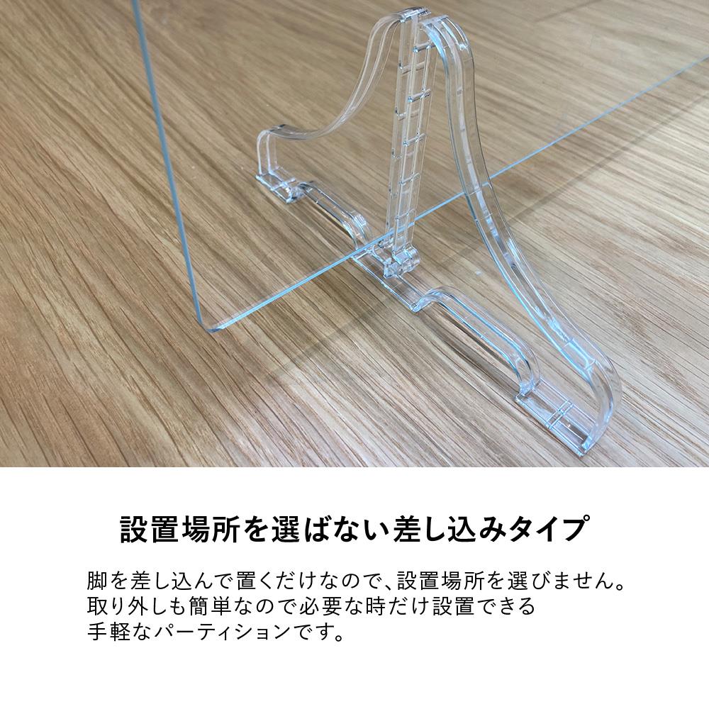 飛沫防止】リサイクル アクリルパネル 幅90cm 高さ60cm (コロナ対策