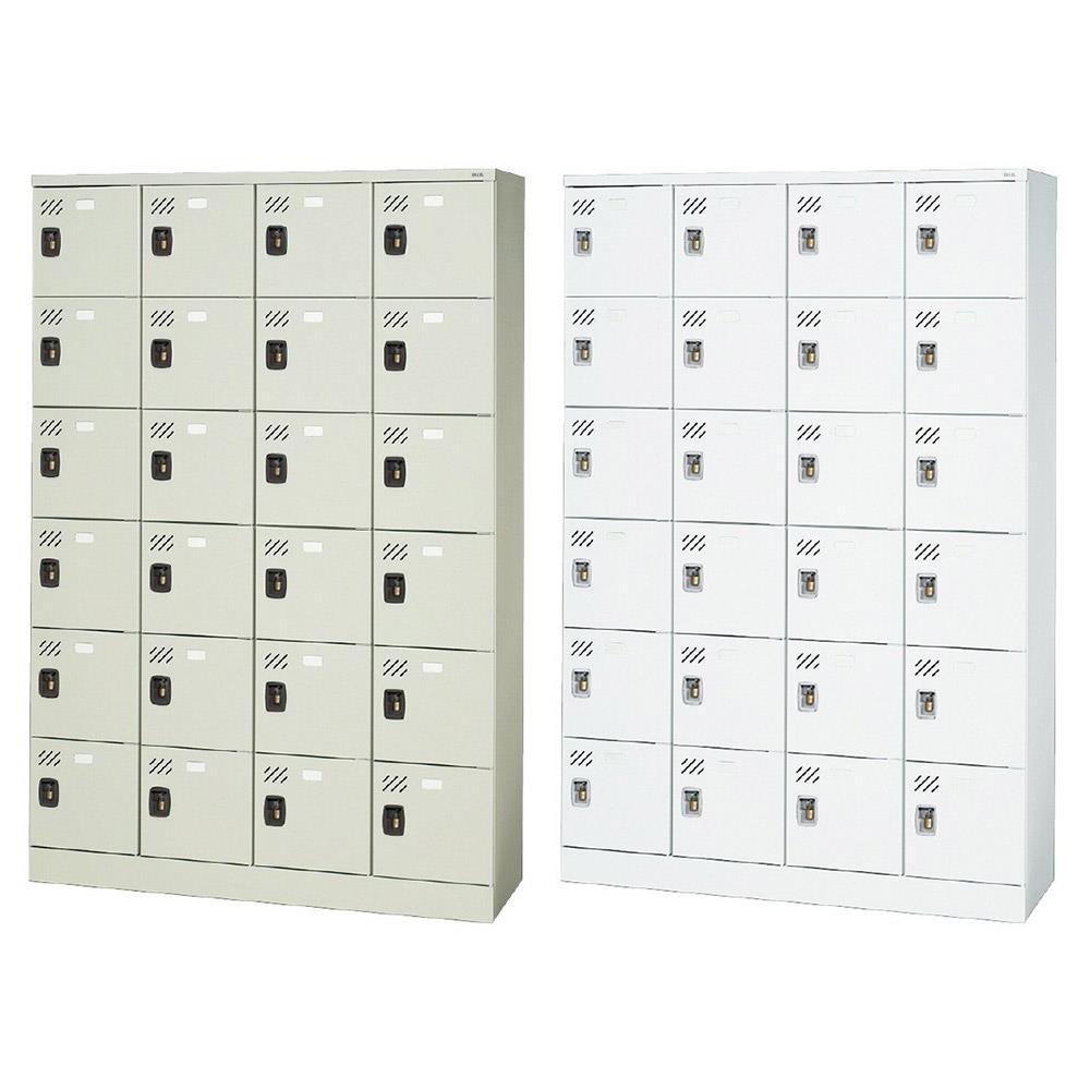 多人数用ロッカー 24人用 錠なし ( ロッカー スチール製 4列6段 )の