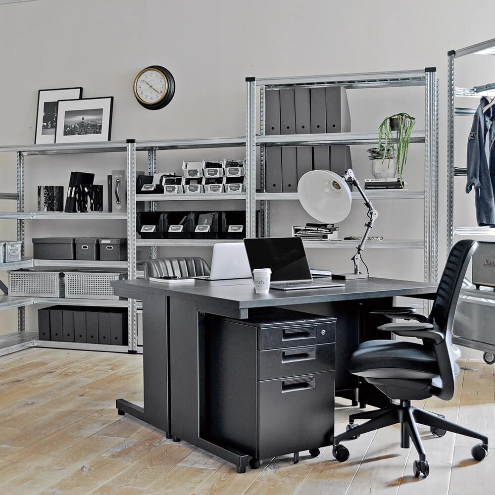 METALSISTEM メタルシステムラック 4段タイプ 幅98cm スチール製