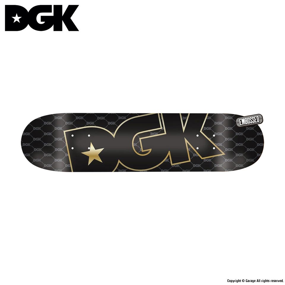 DGK SKATEBOARDS LIMO (EMBOSSED) 8.125 x 31.75 スケートボード
