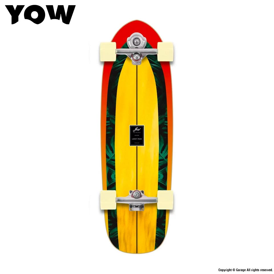 YOW SURFSKATE LAKEY PEAK 32 x 9.875 x 18.5 スケートボード(スケボー