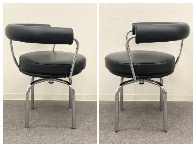 訳アリ品□Cassina/カッシーナ□LC7 スウィベルチェア ル