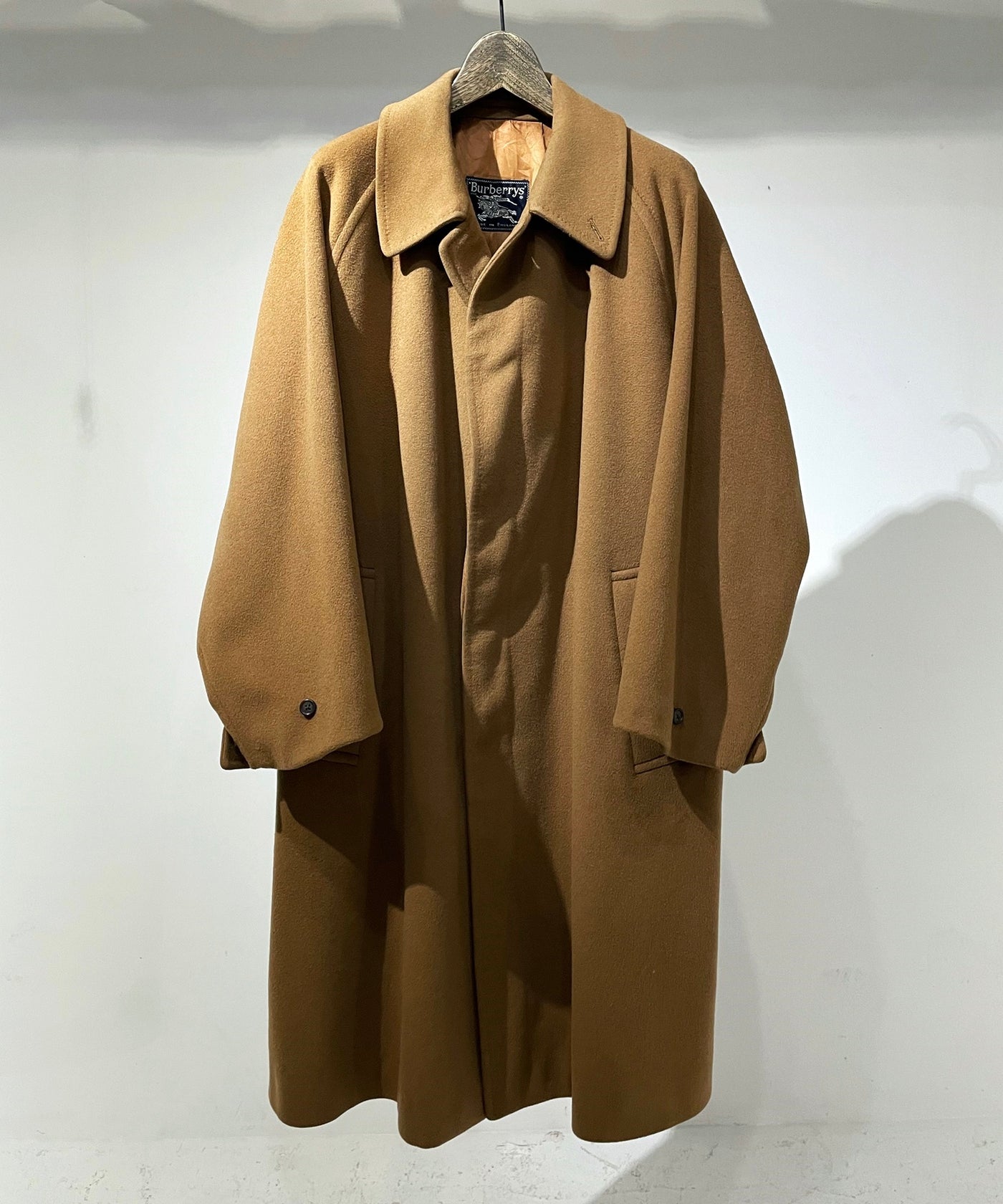 80's VINTAGE BURBERRY Balmacaan Coat cashmere 80年代 ヴィンテージ