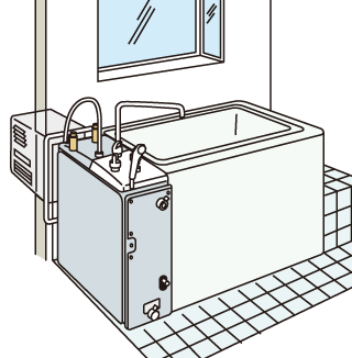 ノーリツ バランス釜（シャワーなし）GBS-6ED BLの交換工事・お取替え