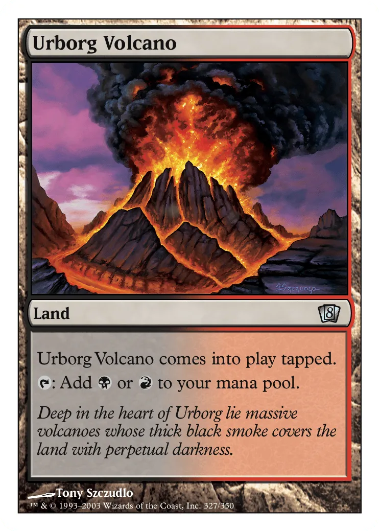 Urborg Volcano MTG - Invasion #330 (English) | Magic: The Gathering