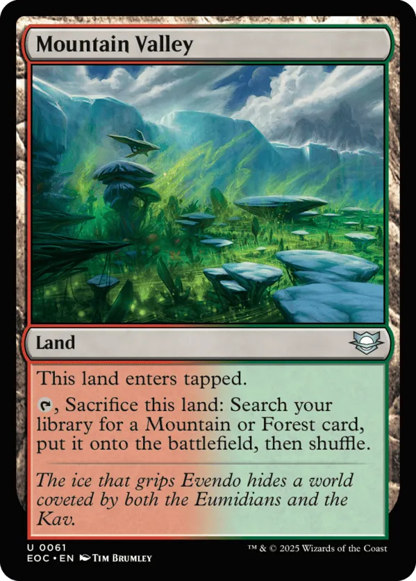 Mountain Valley MTG - Edge of Eternities Commander #61 (English