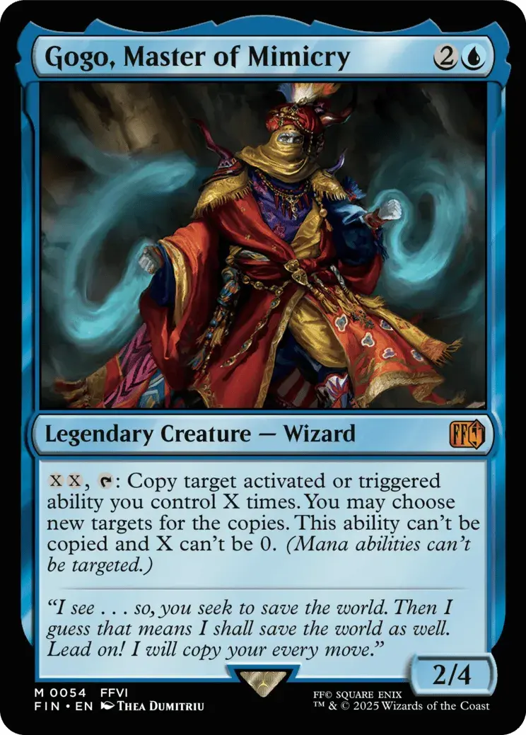 Gogo, Master of Mimicry MTG - Magic: The Gathering—FINAL FANTASY