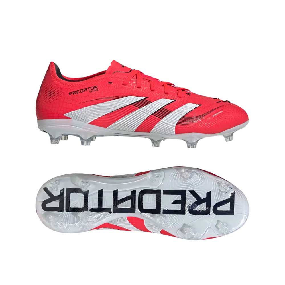 Men's Predator Pro FG Soccer Cleat - Lucid Red/Cloud White/Black
