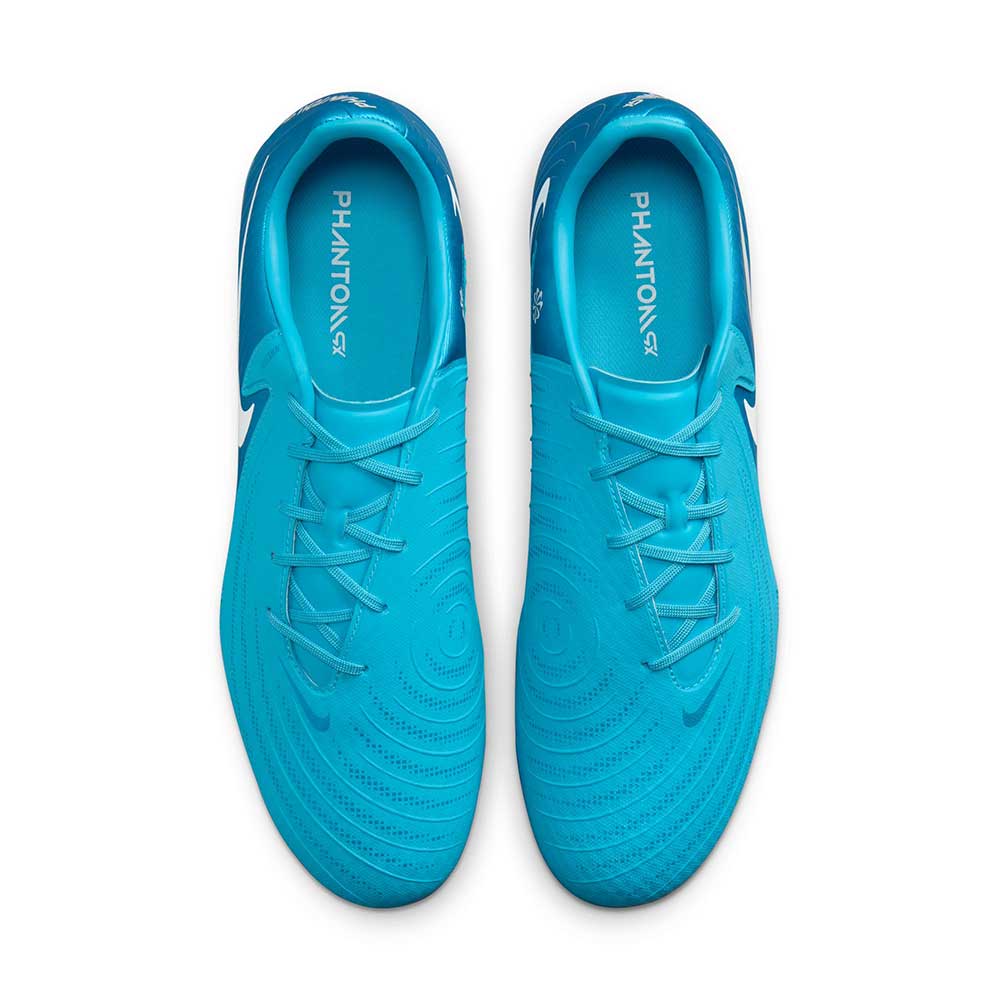 Nike Phantom GX 2 Academy MG Low-Top Soccer Cleats - Blue Fury