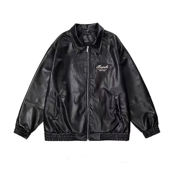 Qoo10] レザージャケット 男女兼用 ライダースジ