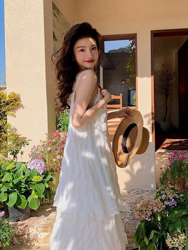 Qoo10] リゾートワンピース 大人可愛い 夏 ロン