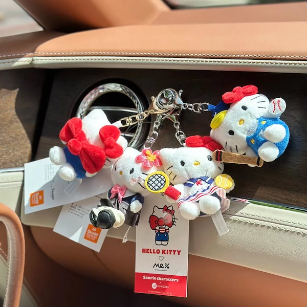 Qoo10] テニスのぬいぐるみキティちゃんバッグスト