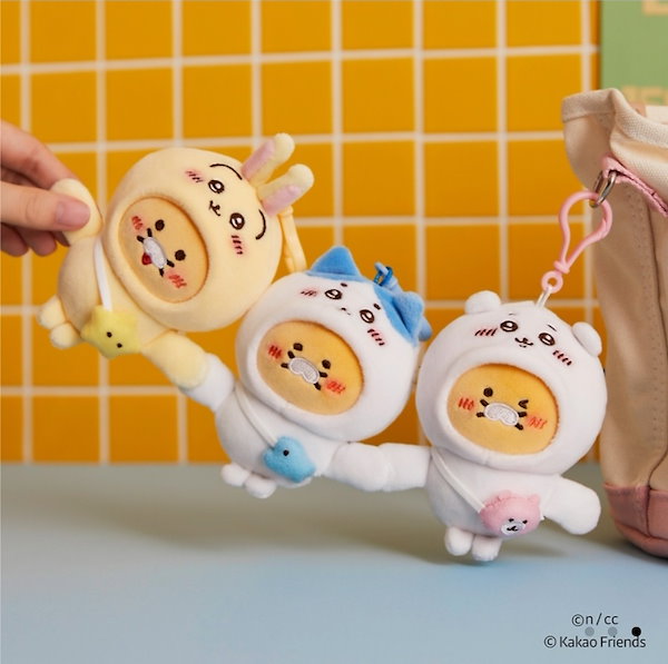 Qoo10] カカオフレンズ ちいかわxチュンシク キーリングぬいぐる