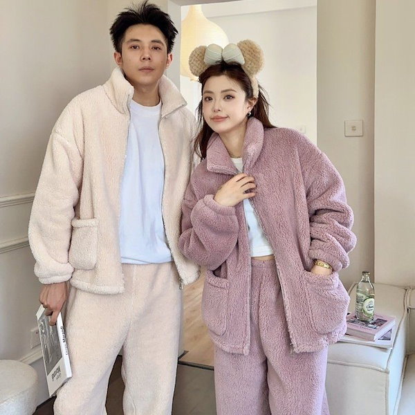 Qoo10] スリープウェア 冬 コーラル・ベルベット