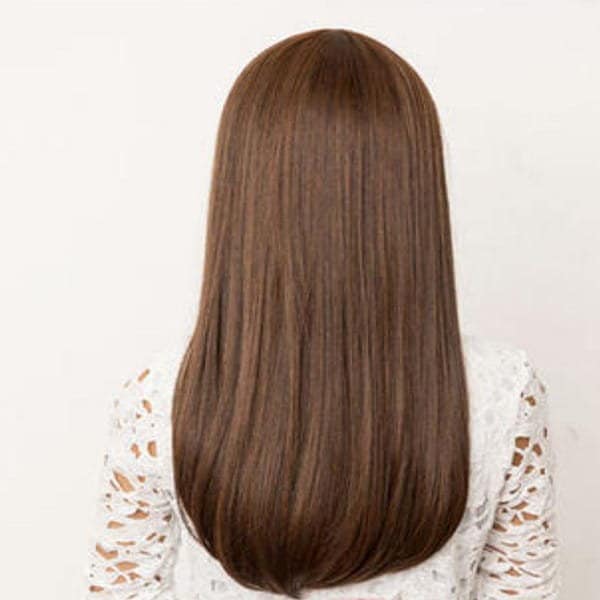 Qoo10] コスプレウィッグ ブラウンロングストレー