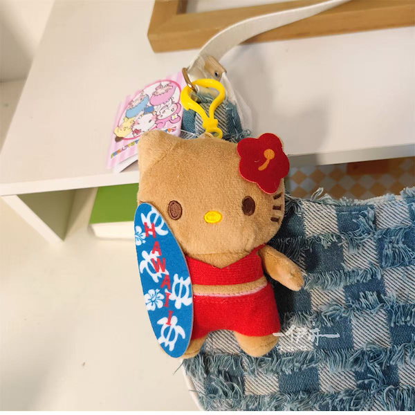 ご当地キティ ねつけストラップ 平成レトロ 日焼けキティ ご当地キティ