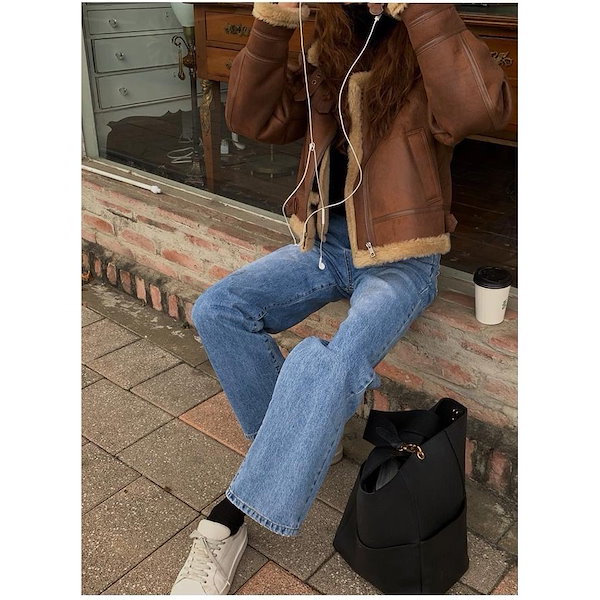 Qoo10] ムートンジャケット レディース PUジャ