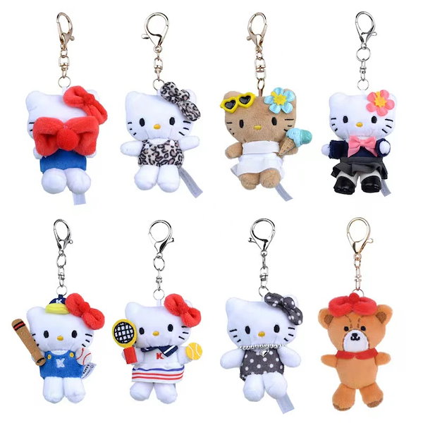 Qoo10] テニス キティ キーホルダー ストラップ