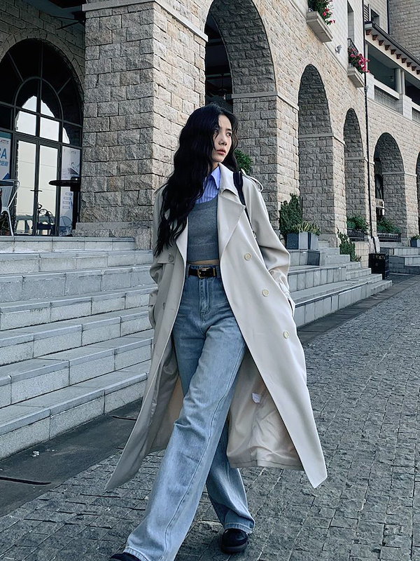 Qoo10] 2025春 新作 高級感 トレンチコート