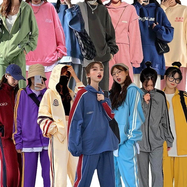 Qoo10] 春夏 新作入荷 セットアップ 運動スーツ