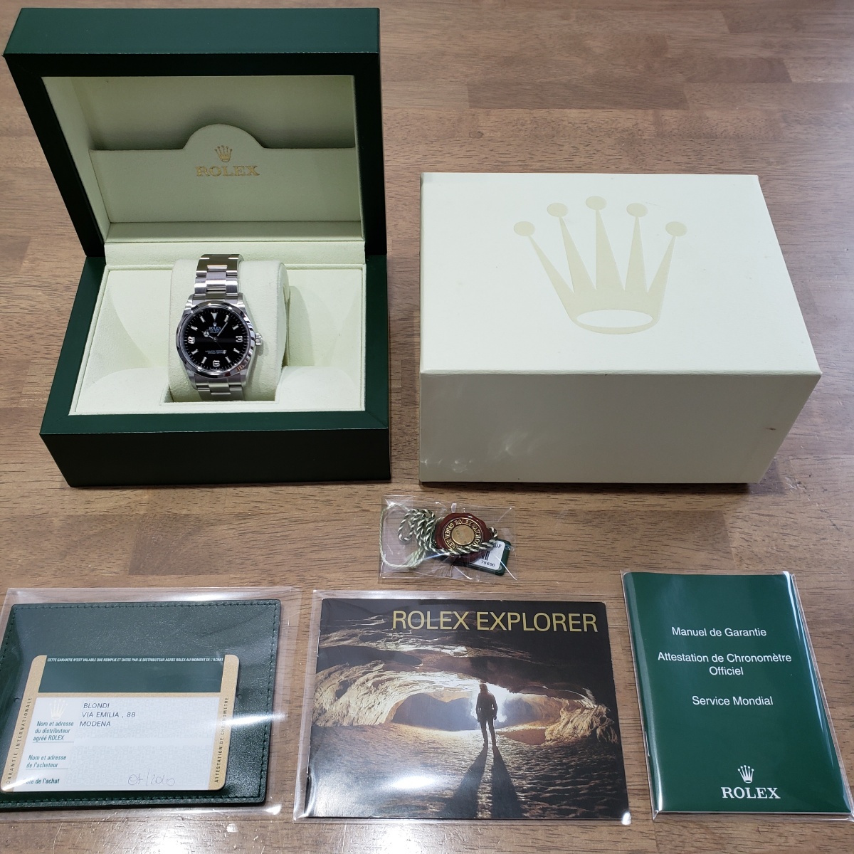 ロレックス エクスプローラーI 114270 V品番 2010年 ルーレットあり