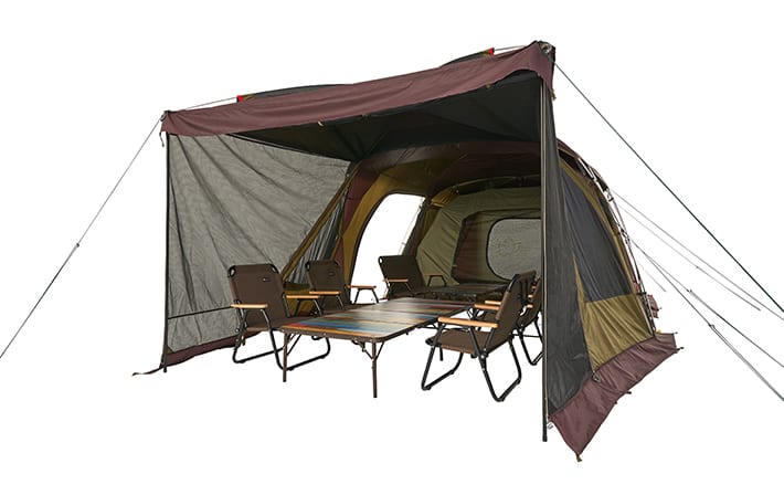 圧倒的な存在感と居住性！LOGOS最高峰の3ルームテント『プレミアム 3