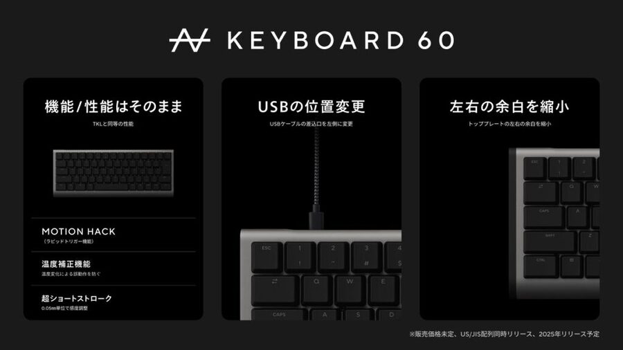 TGS2024 ZENAIMからZENAIM KEYBOARD 60が発表 – Gear MetriX