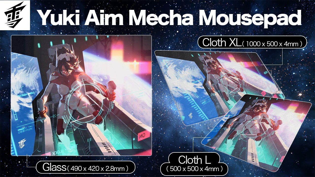 ふもっふのおみせ、Yuki Aim新作「Mecha Mousepad」シリーズの予約受付