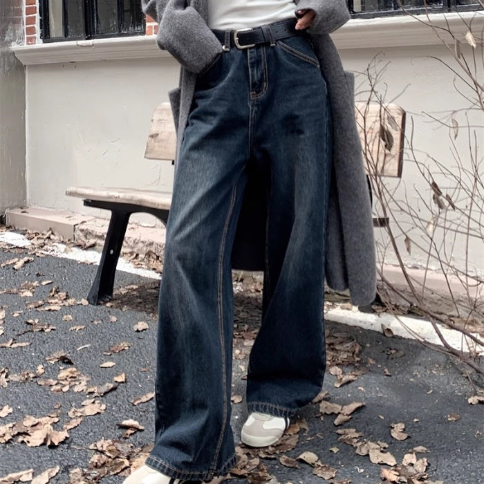 フレア デニムパンツ レディース 韓国 ファッション ベーシック