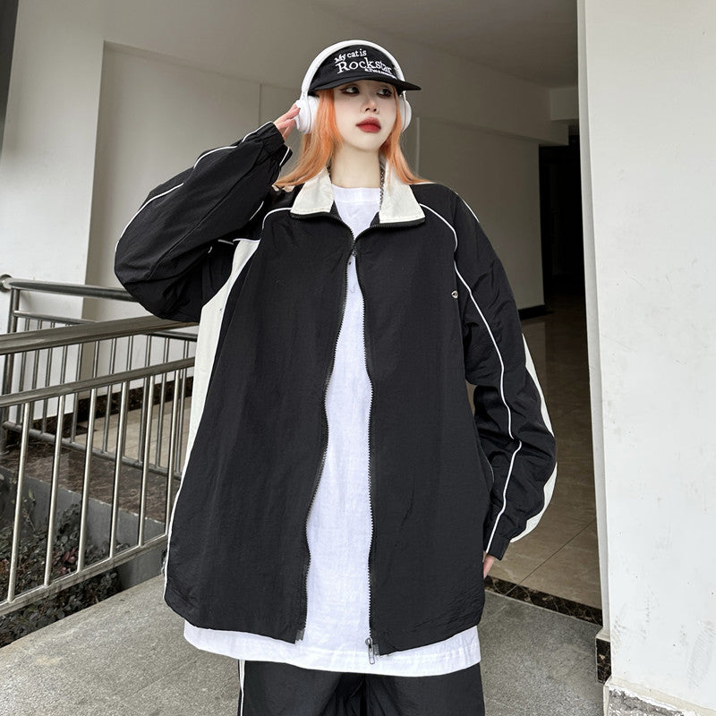 ナイロン ジャージ セットアップ レディース 韓国 ファッション