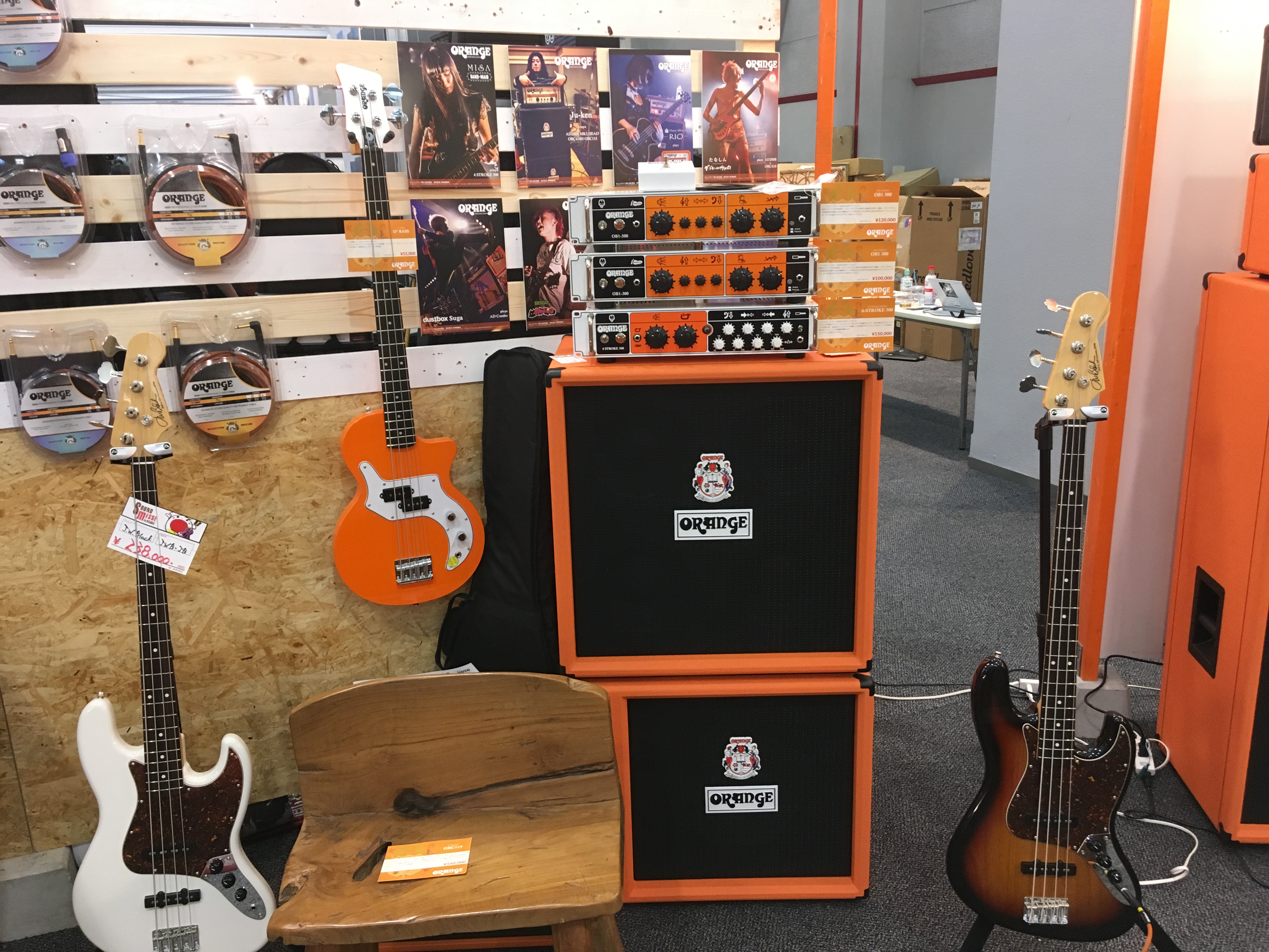 ORANGE のベースアンプの特徴をまとめて実際に比較してみた【AD200B