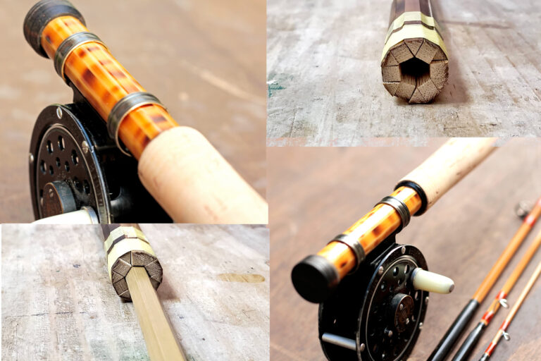 オリジナル12角形リールシート/バンブーロッド/竹竿/バンブー