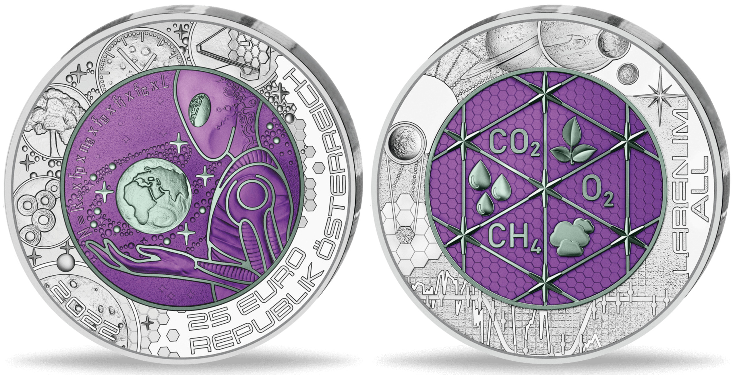 オーストリアのカラフルな金属：ニオブ硬貨 | MünzenWoche