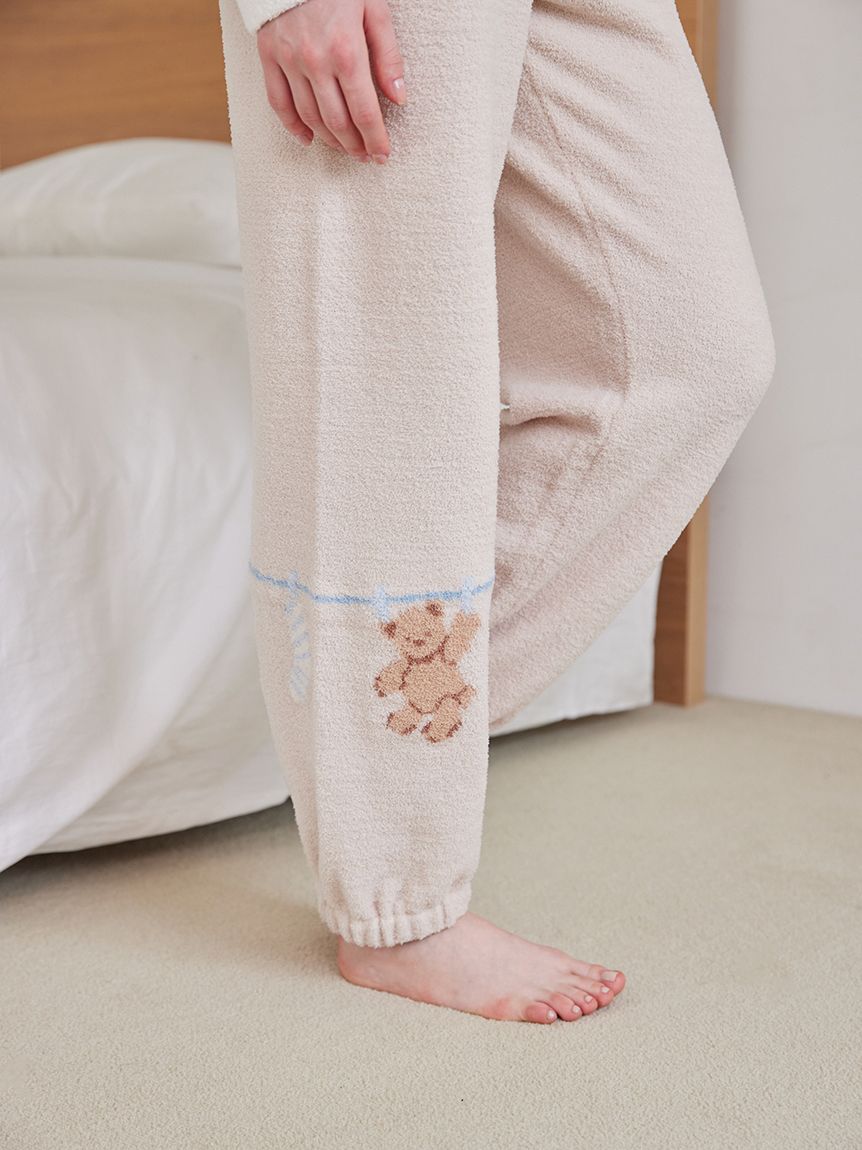 Airy Moco Laundry Animals Jacquard Long Pants