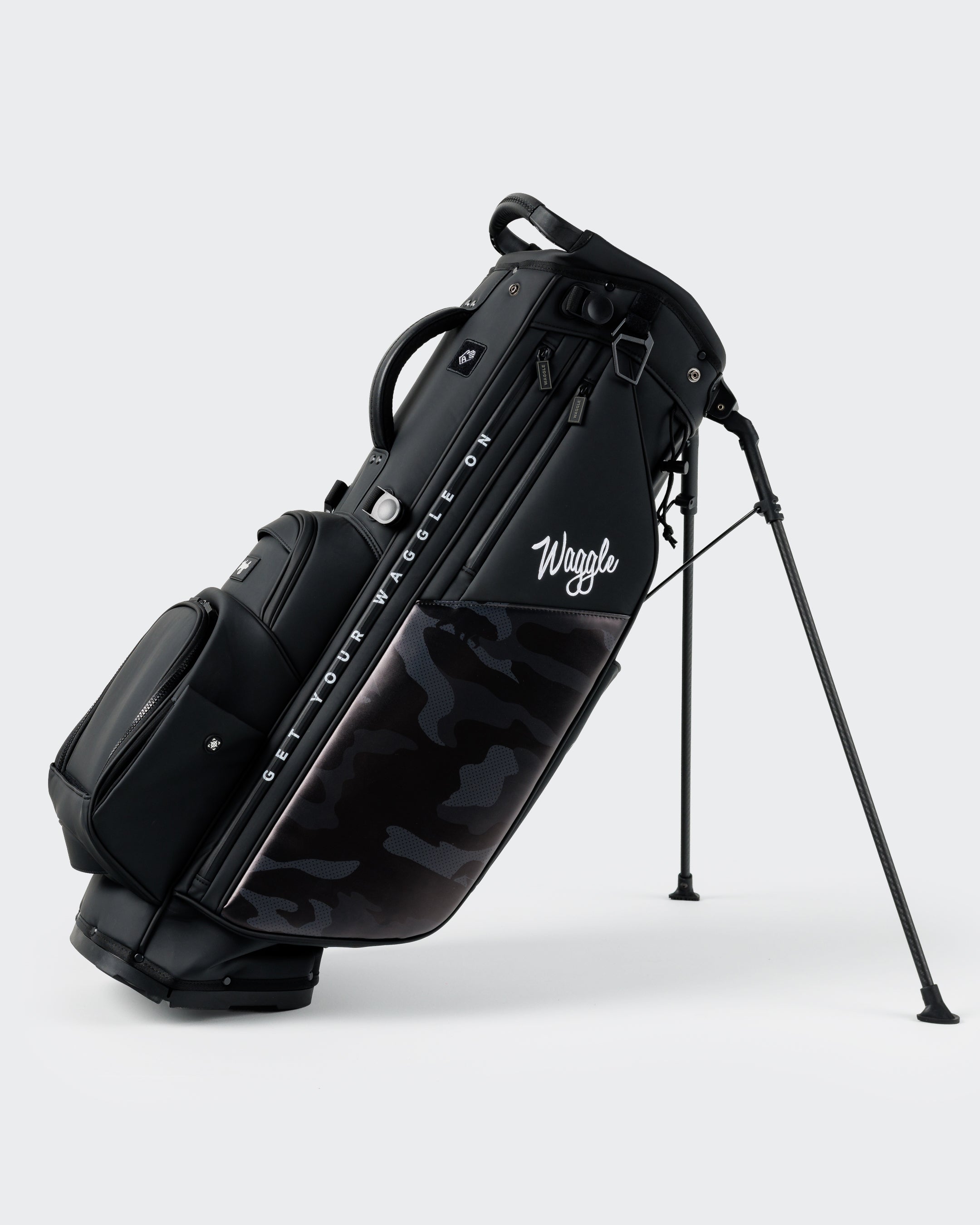 Members Hybrid Golf Bag | Waggle Golf Bag | Camo Stand-Up Golf Bag